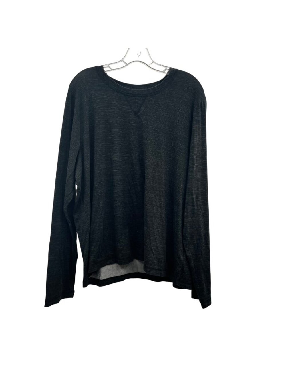ANDE Women's Charcoal Heathered Long Sleeve Tee Size XL